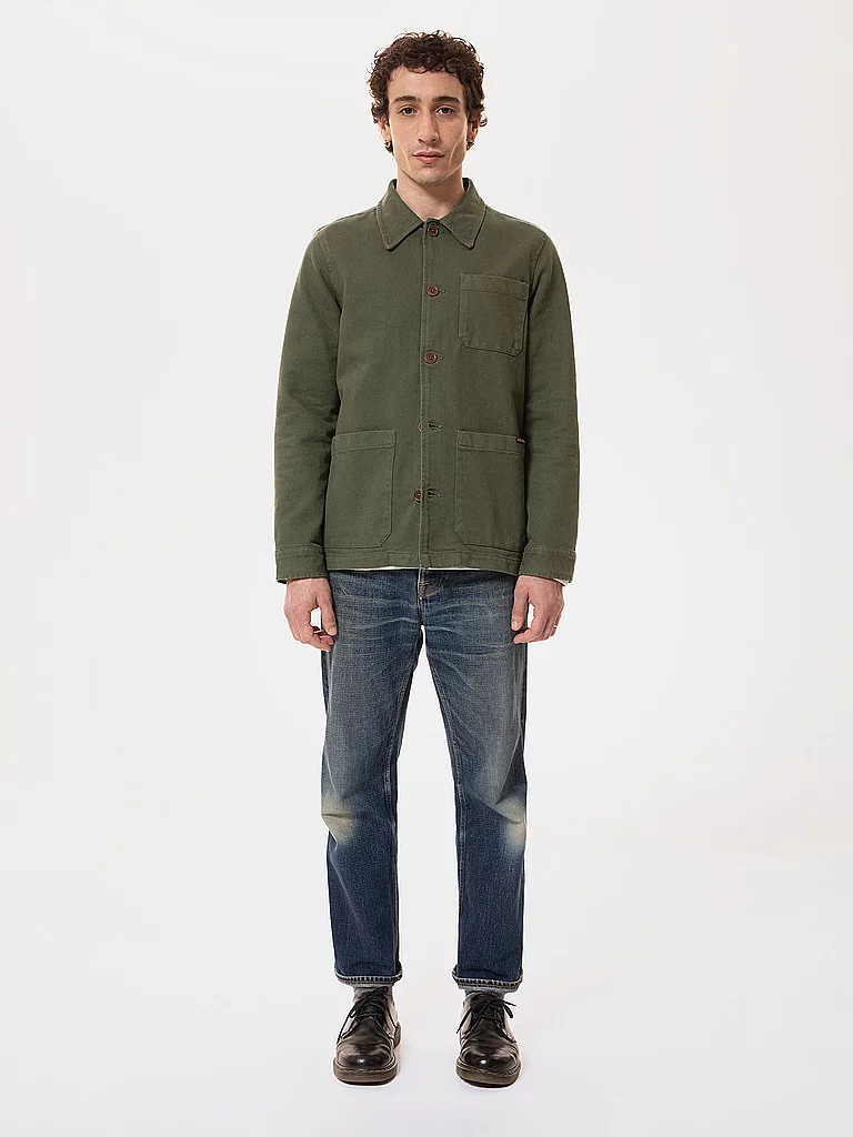 NUDIE JEANS Overshirt Barney vert | L